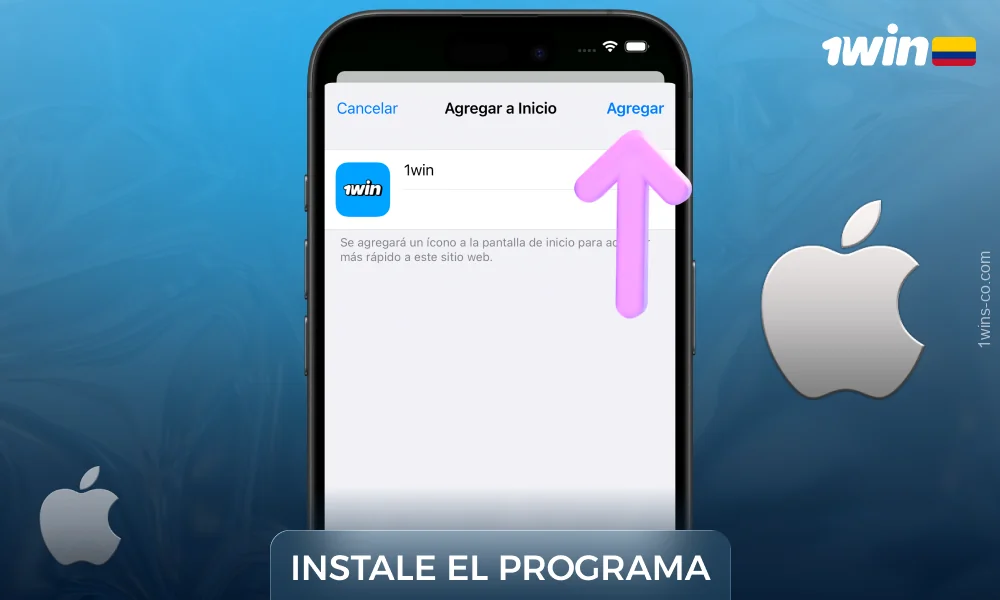 Instala la aplicación 1win para iOS